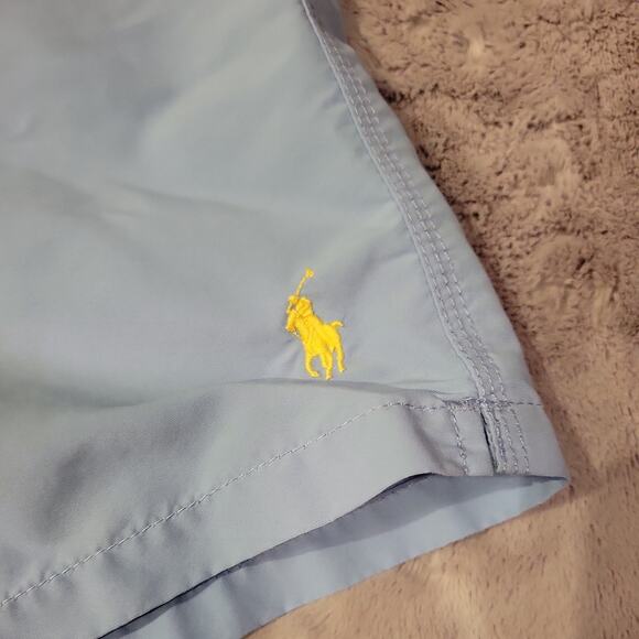 Polo Ralph Lauren Swim Trunks Shorts Mens M Blue Mesh Back Pocket preppy #106 - Picture 6 of 10